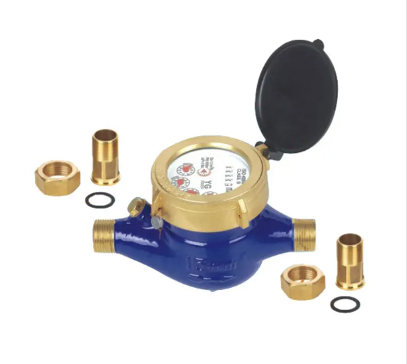Brass-Body Multi-Jet Class-B Water Meter Residential Commercial